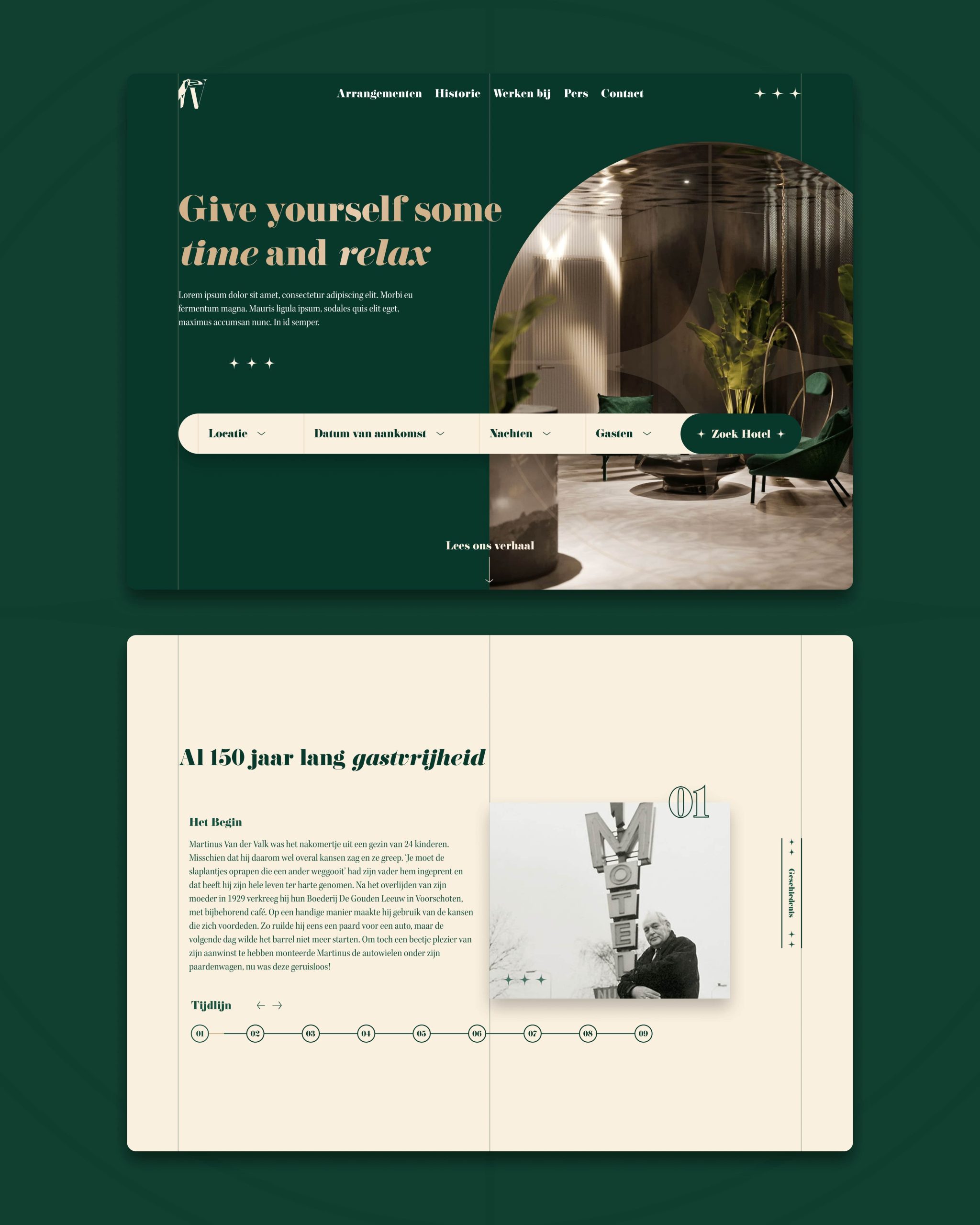 van der valk webdesign secties