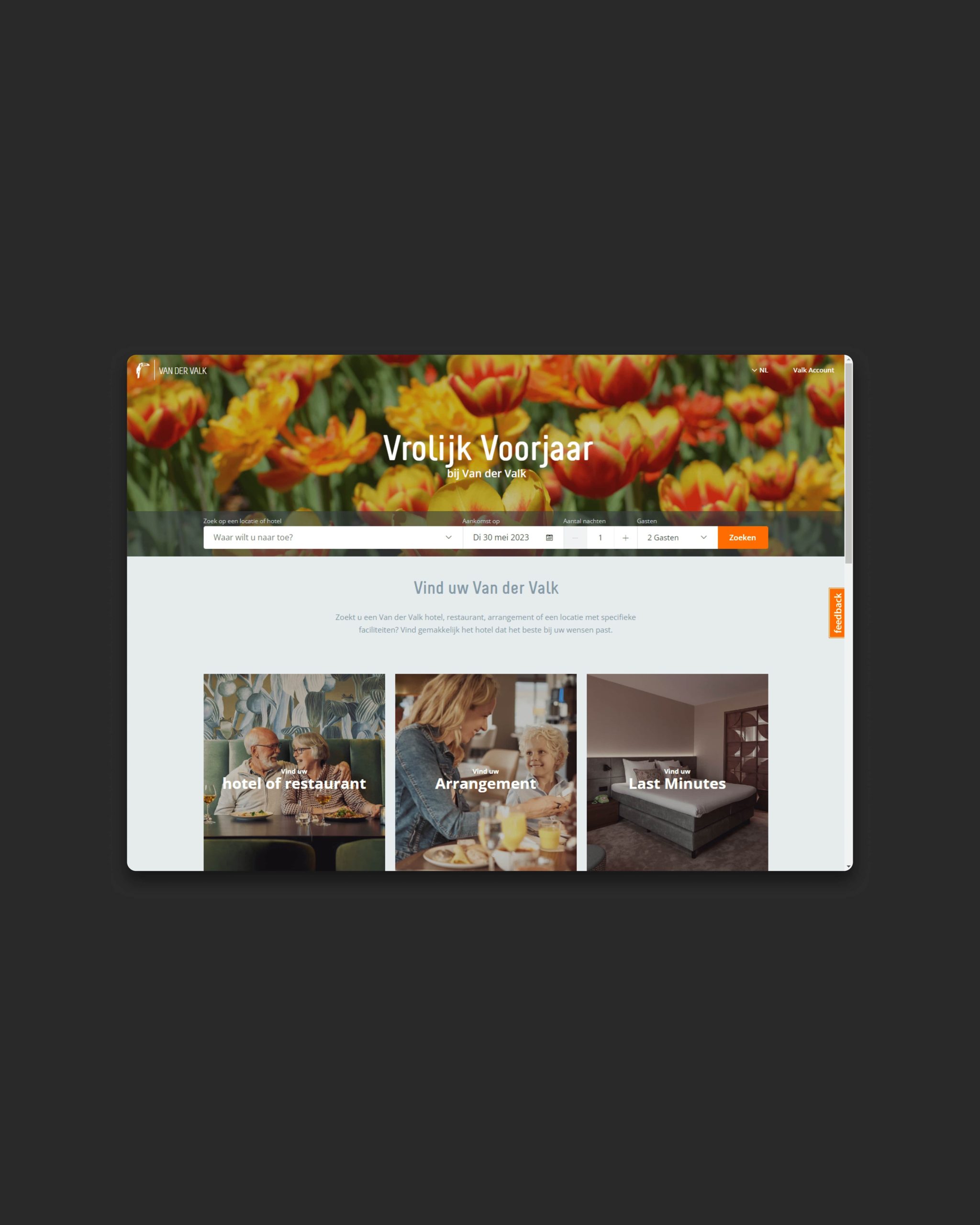 van der valk oud webdesign